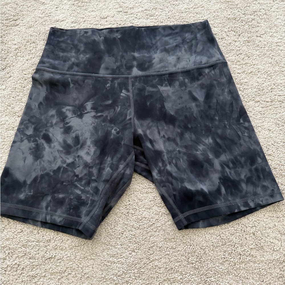 Lululemon Black Tie-Dye Shorts
